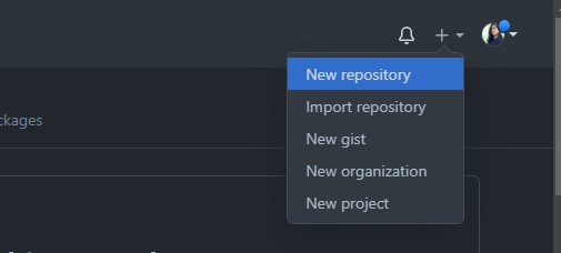 Snap for creating new repository.