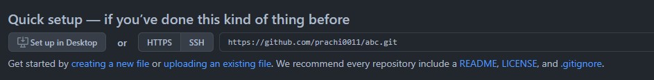 ssh or https link